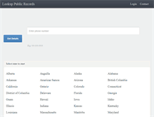 Tablet Screenshot of lookuppublicrecords.com